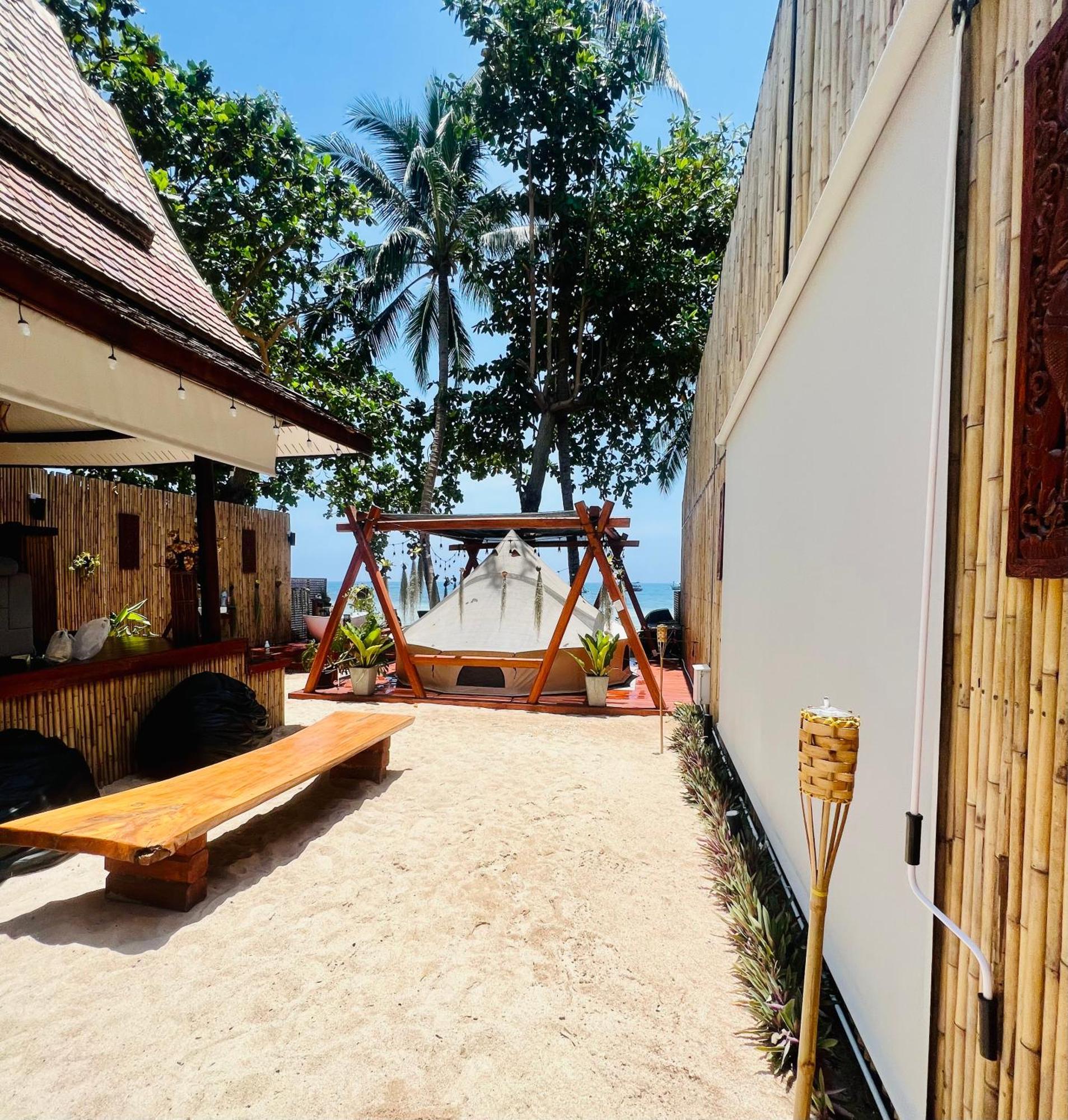 Natures Edge Beachfront Luxury Glamping Koh Tao Exteriör bild